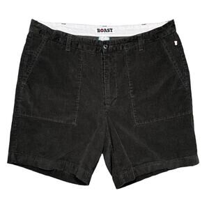 BOAST USA Brown Corduroy 100% Cotton 7” Inseam Flat Front Shorts Mens Size 36